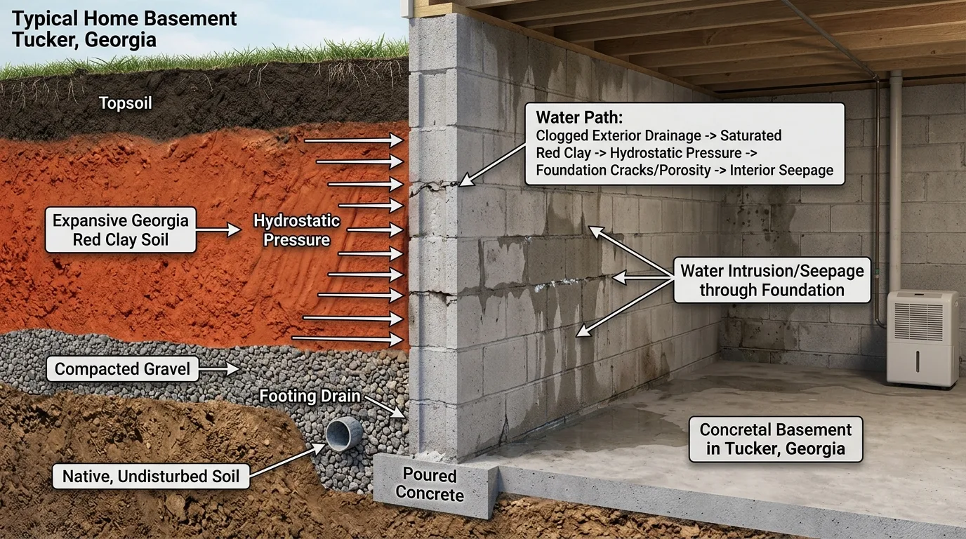 Basement Flooding in Brookhaven: Sump Pumps & Red Clay Drainage