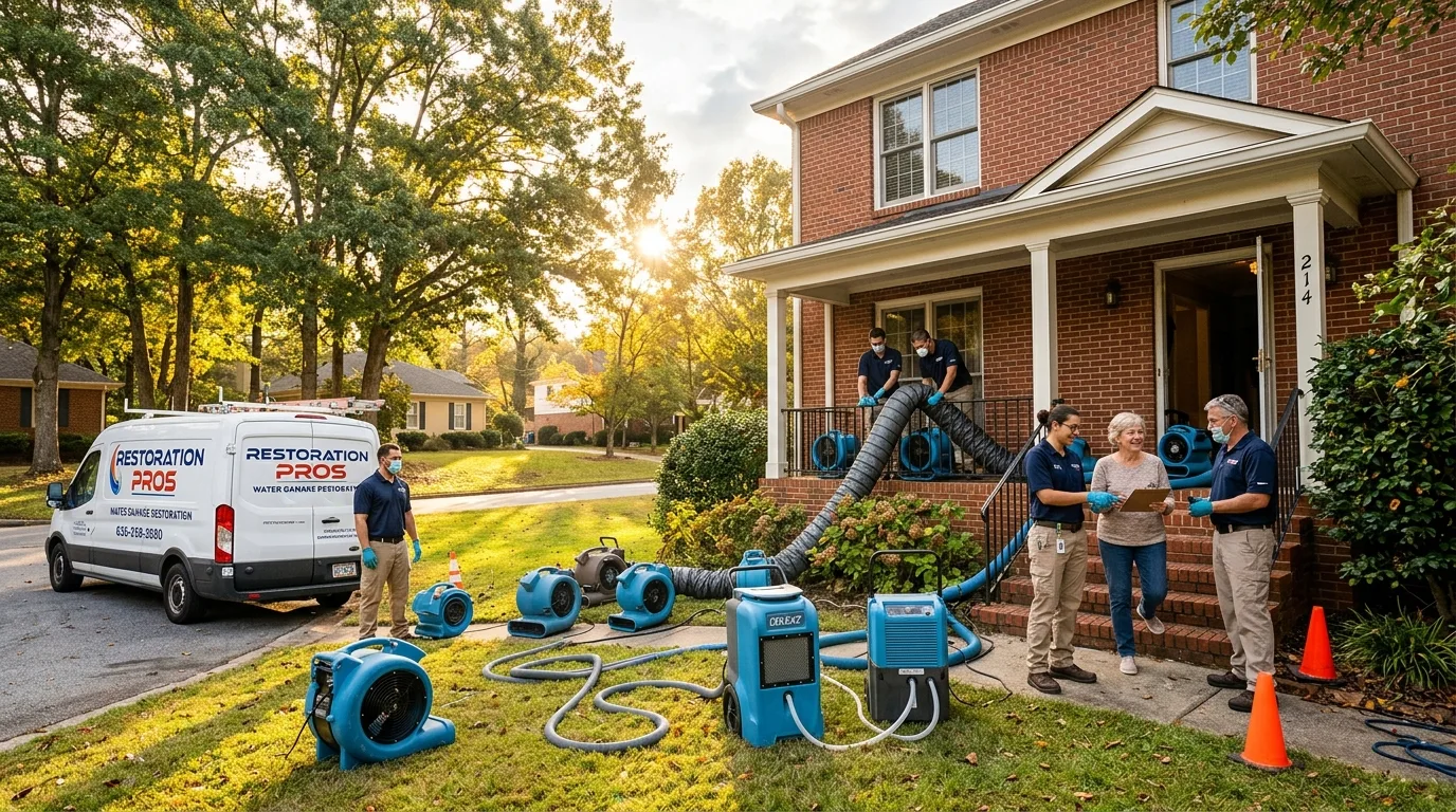 Water damage restoration in Brookhaven, Georgia — 24/7 emergency service